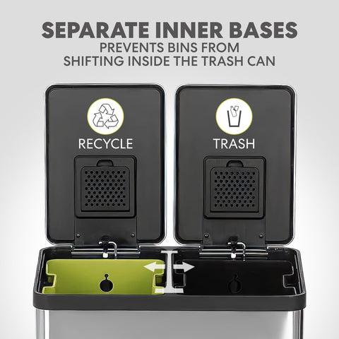SIMPLI-MAGIC foot-pedal operation enables hands-free lid access