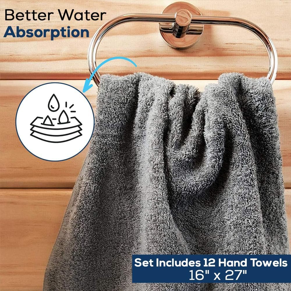 SIMPLI-MAGIC towels in bathroom vanity for guest or daily use.