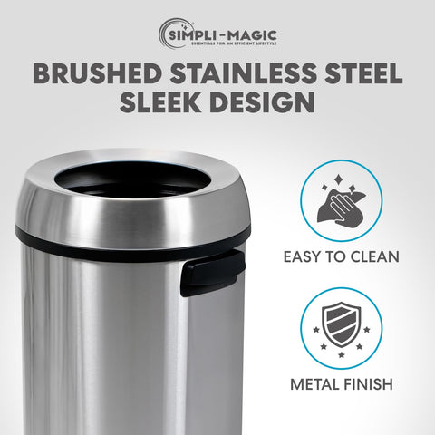 SIMPLI-MAGIC lift-off lid allows fast bag changes with minimal effort.