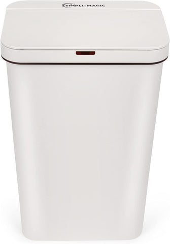 SIMPLI-MAGIC motion sensor lid opens hands-free when you approach.
