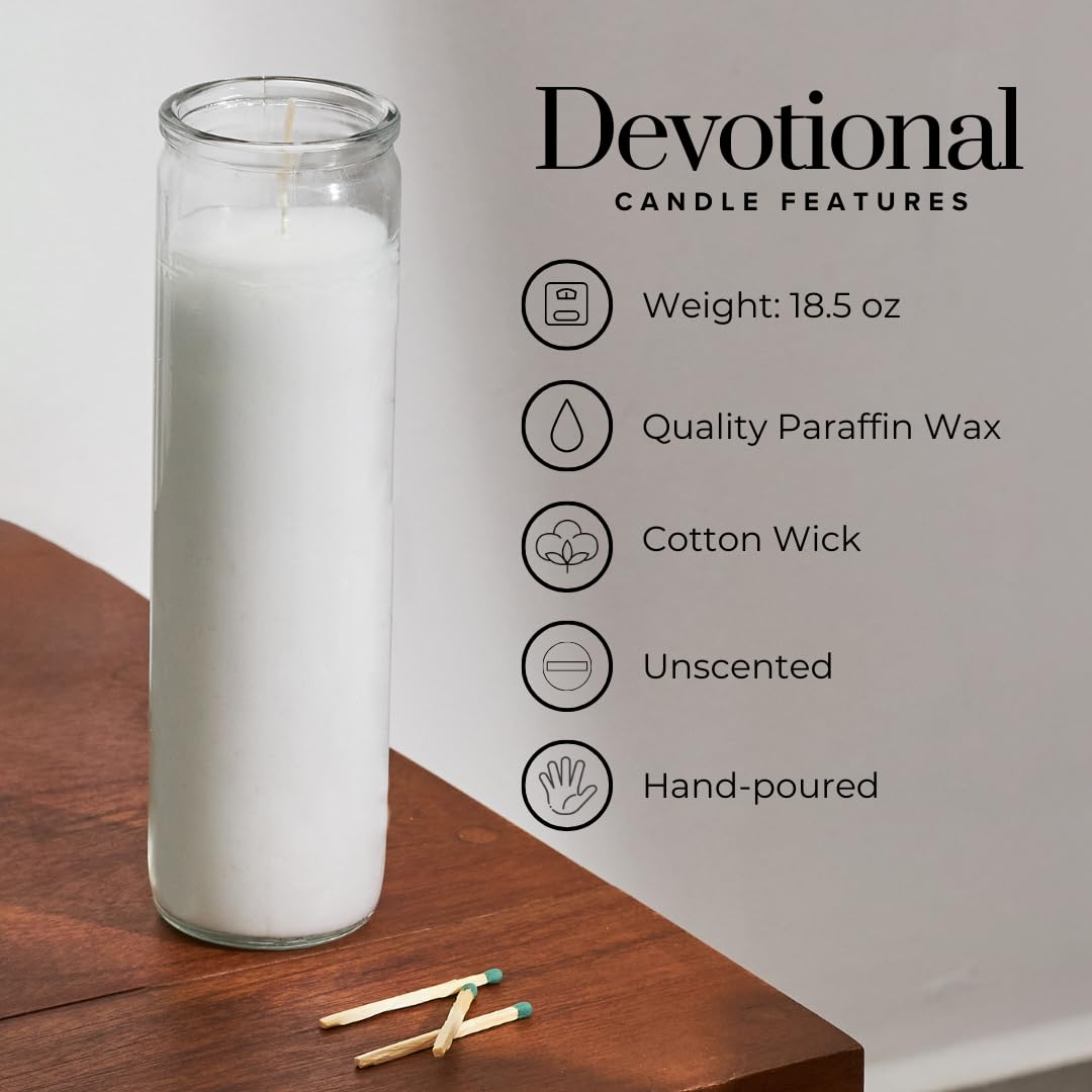 Simply Soson 90-hour burn time candle, suited for vigils and memorials.