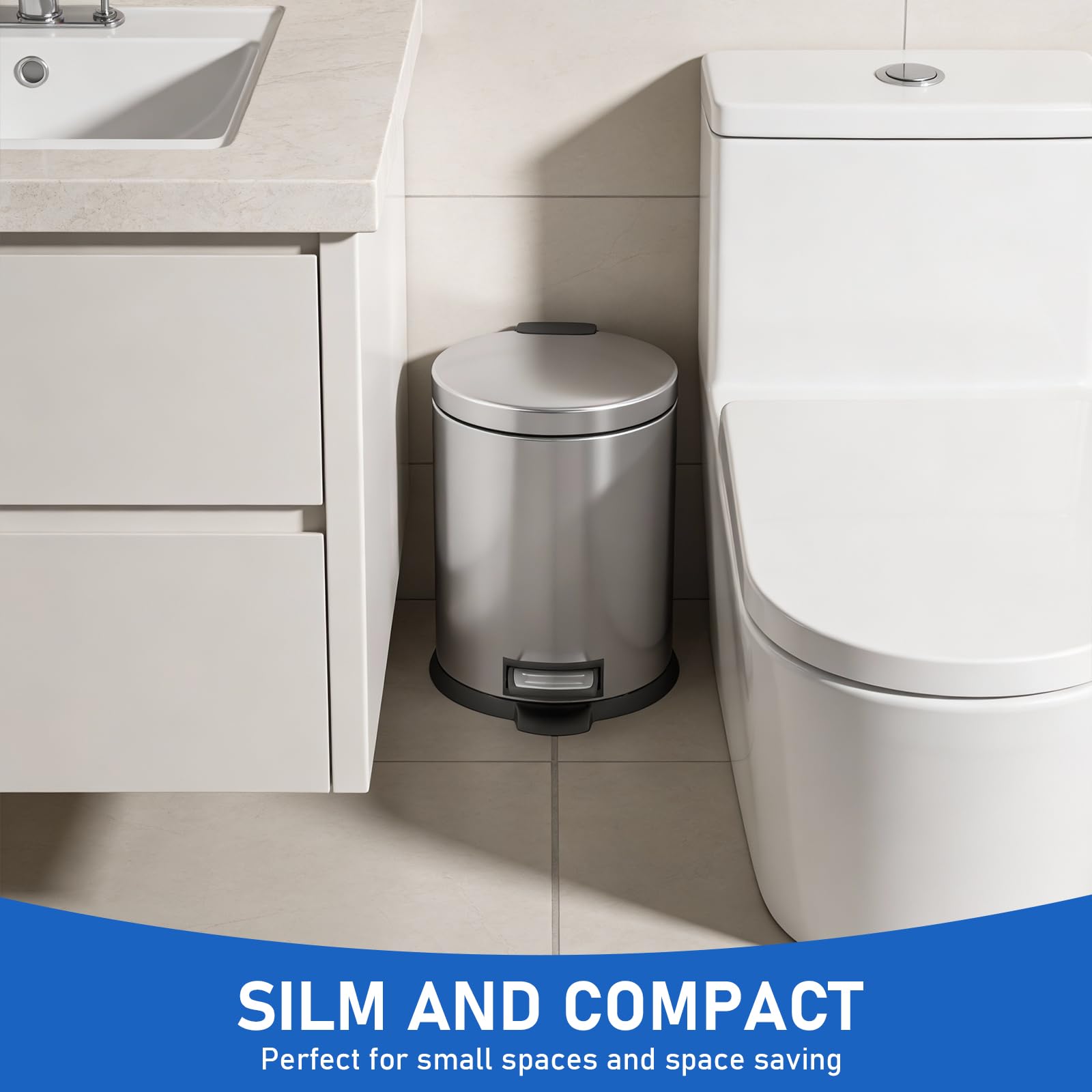 SIMPLYKLEEN brushed stainless steel body resists smudges and fingerprints