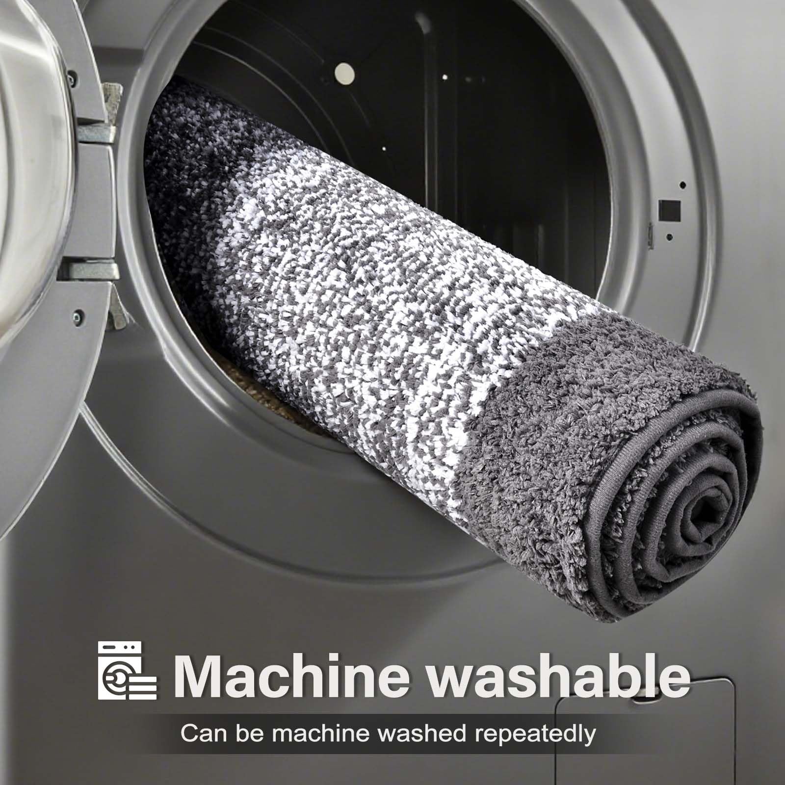 simpWalnut easy-care bathroom mat ideal for busy homes and laundering
