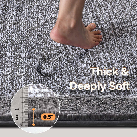 simpWalnut machine-washable bath mat easy to refresh without damage