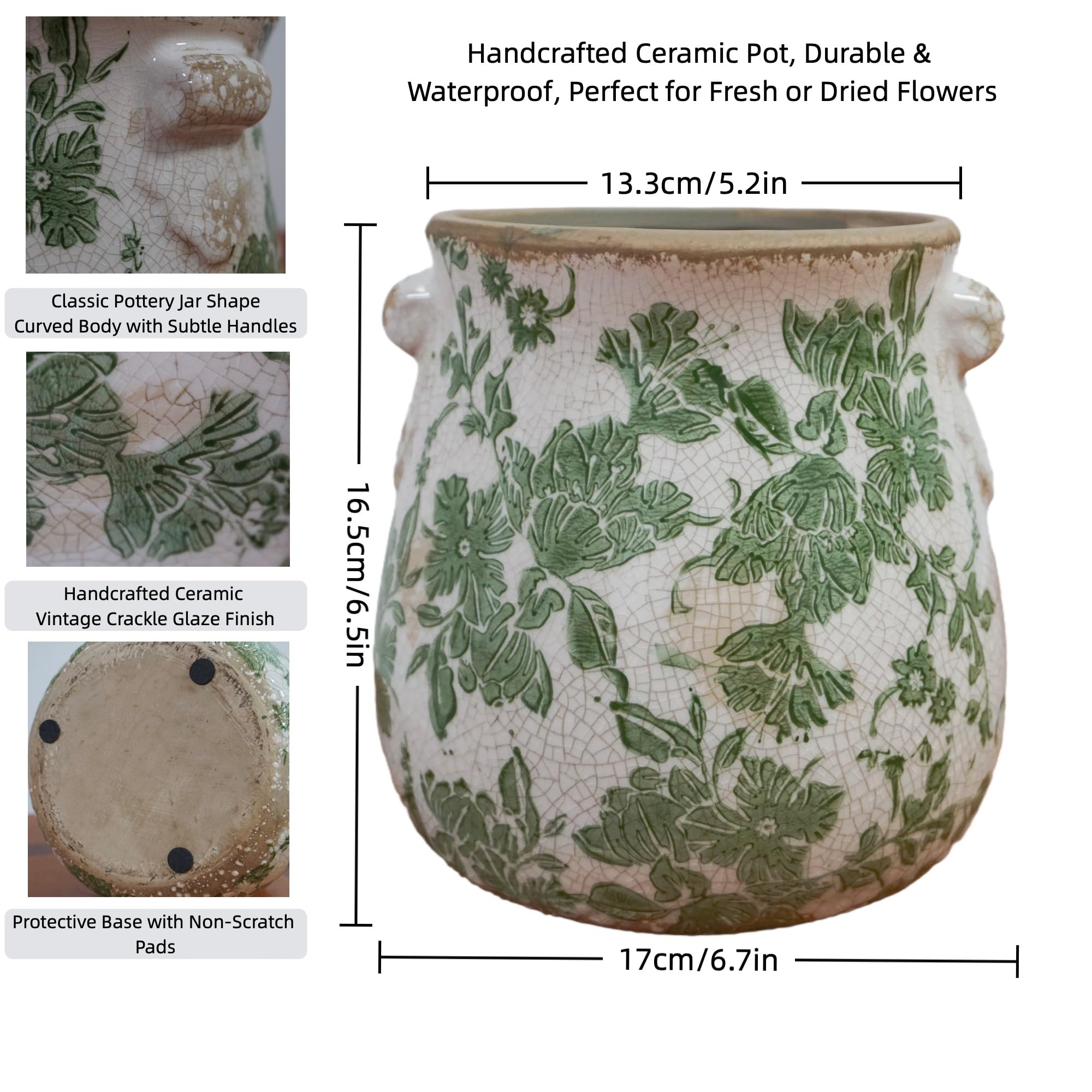 Sincerluxe multipurpose vase and planter for flowers or small plants.