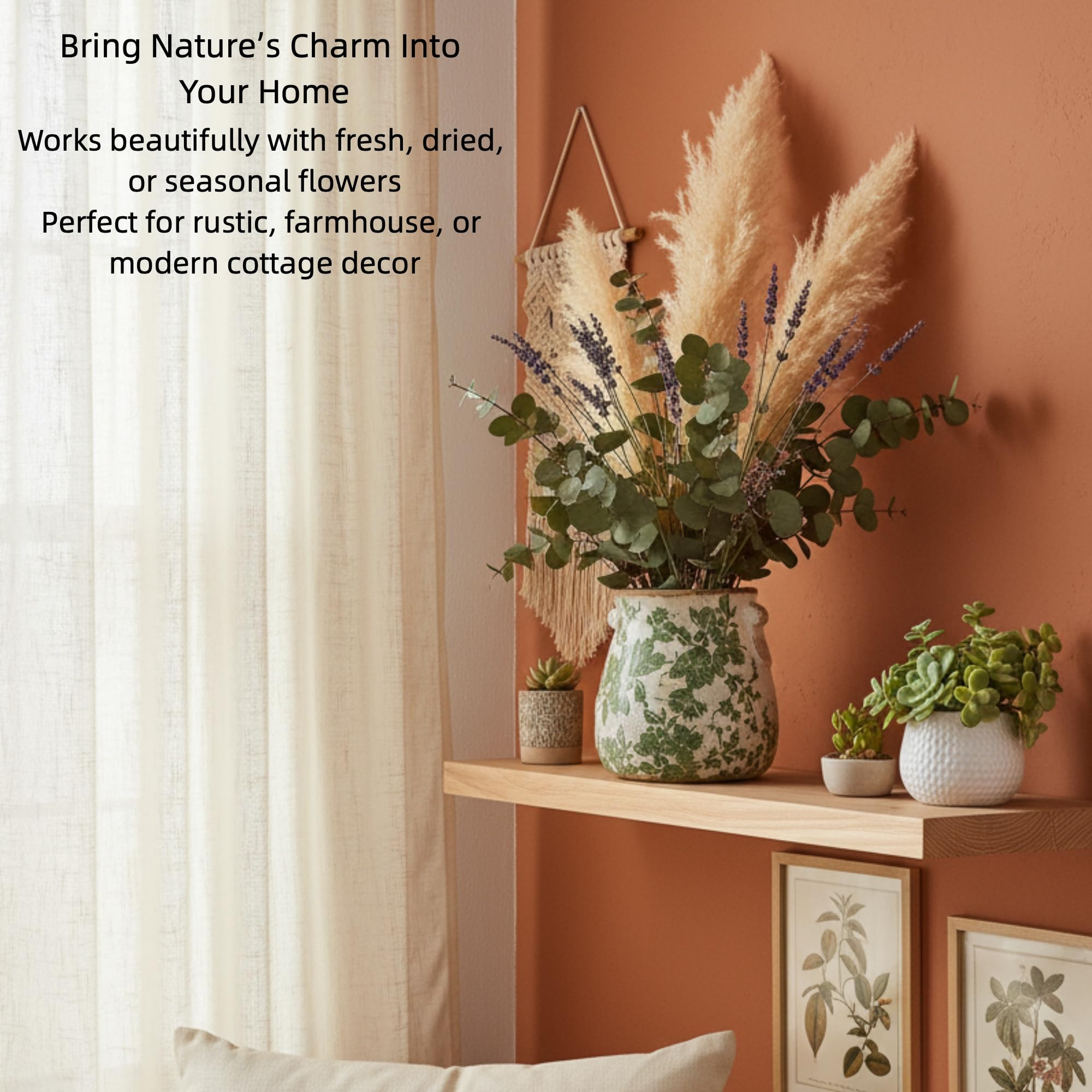 Sincerluxe ceramic vase designed for waterproof use with lasting color.