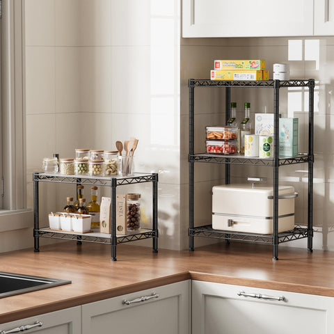 SINGAYE 2-tier shelf office storage keeps supplies within reach