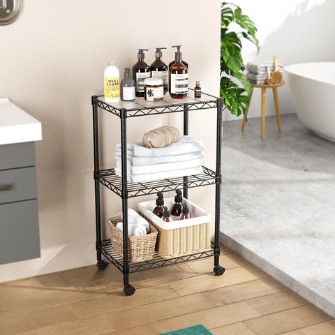 SINGAYE vertical storage saves counter space in pantry.