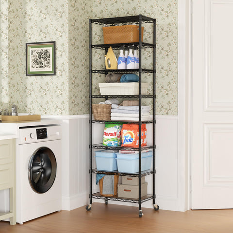 SINGAYE 8-tier shelf organizer garage storage solution.