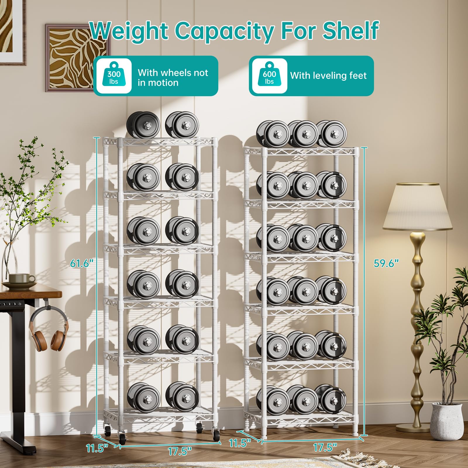 SINGAYE adjustable shelf heights adapt to different item sizes.