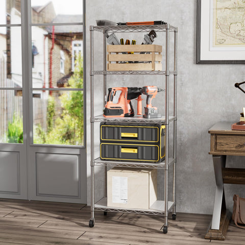 SINGAYE adjustable shelf heights tailor spacing for different items.