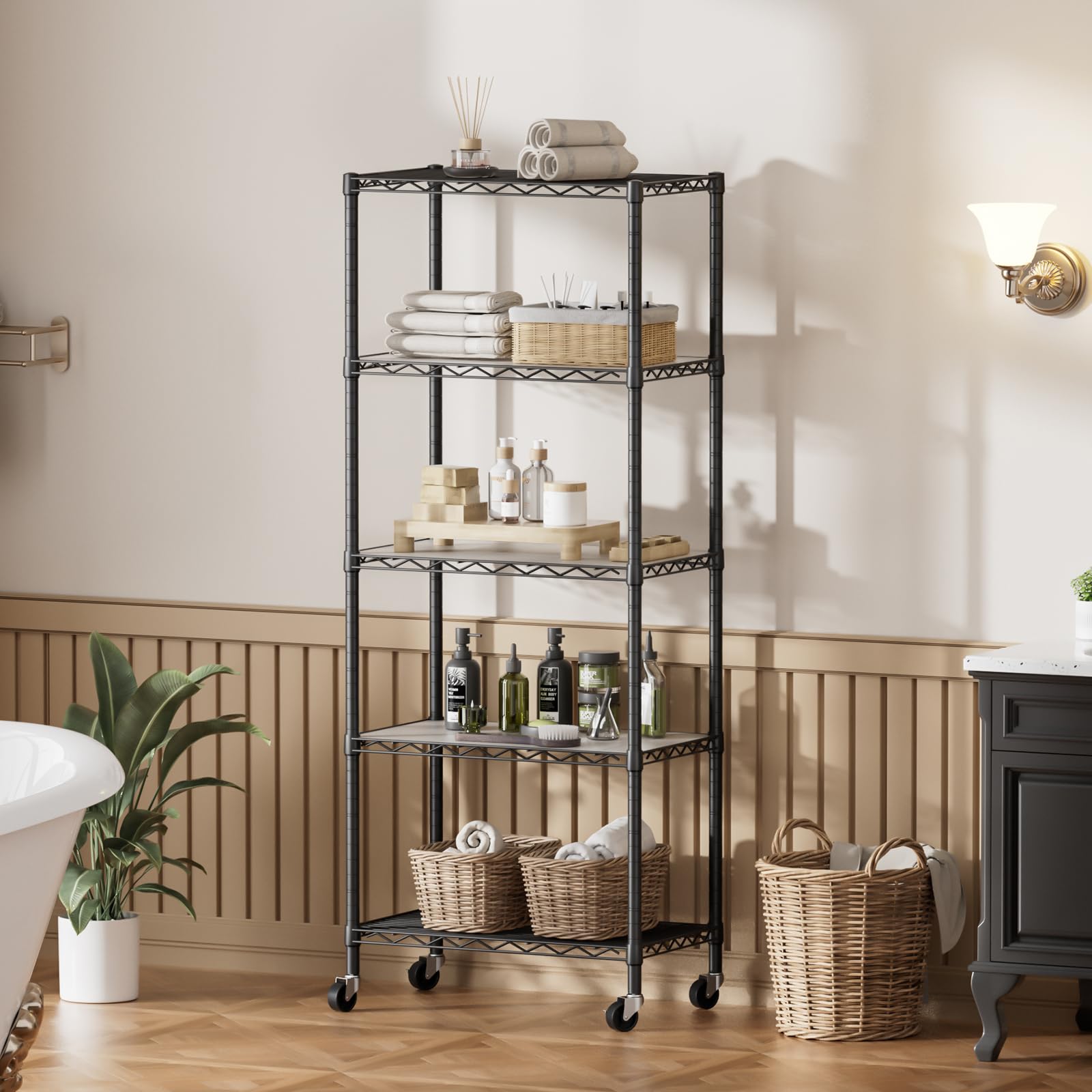 SINGAYE adjustable shelf heights customize storage space.