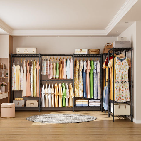 SINGAYE durable closet rack frame provides strong support for clothes