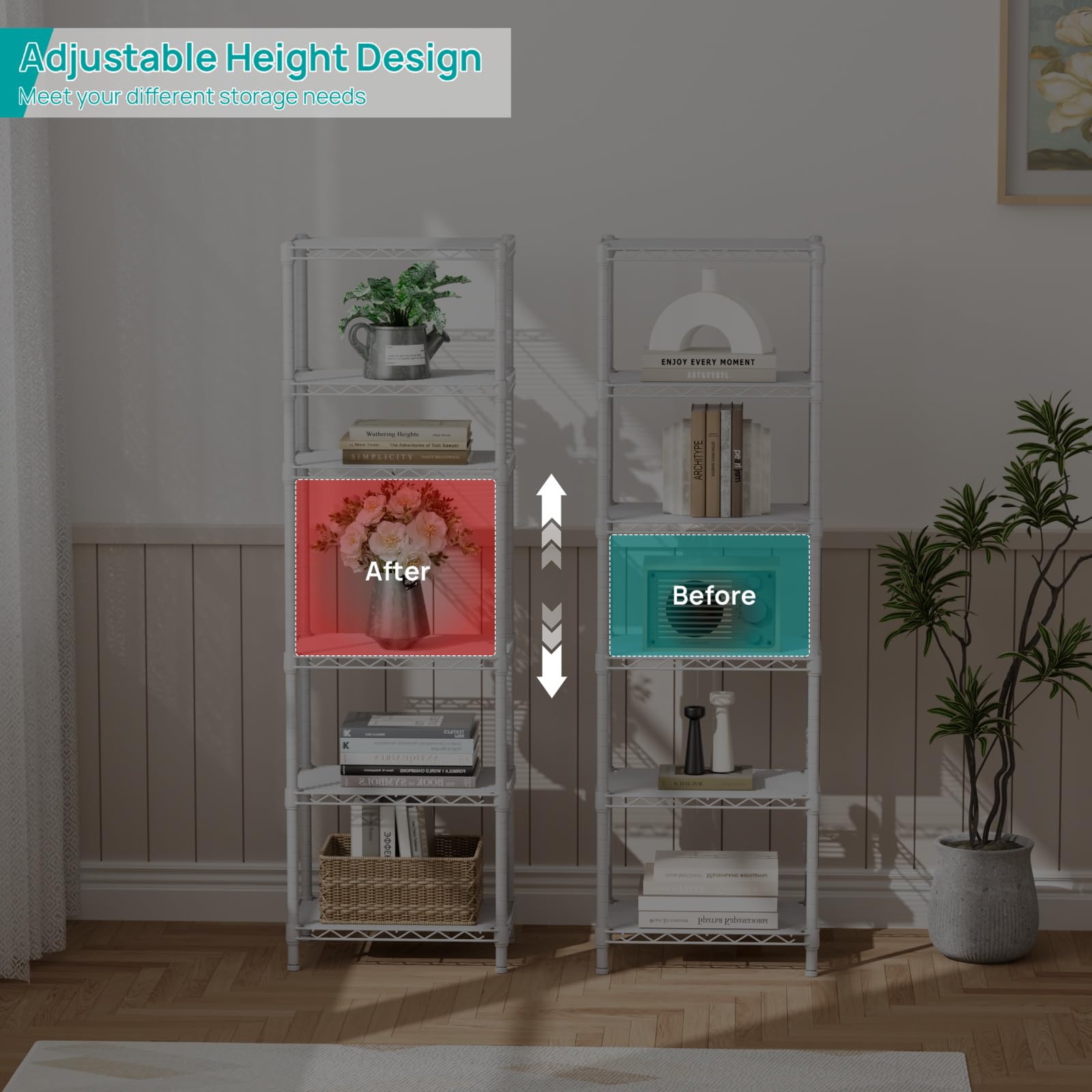 SINGAYE versatile storage for kitchen, laundry, or garage