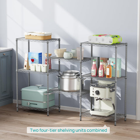 SINGAYE leveler feet keep shelves steady on uneven floors.