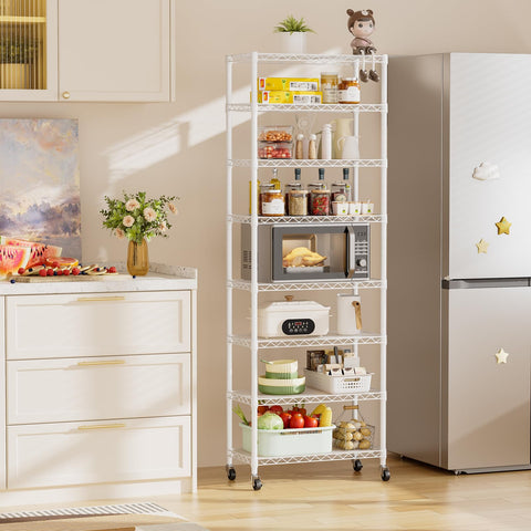 SINGAYE adjustable shelving with level feet ensures stable storage