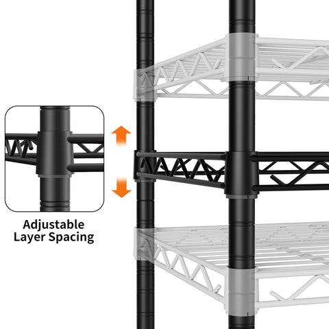 Singaye metal shelf with wheels for easy mobility around the home.