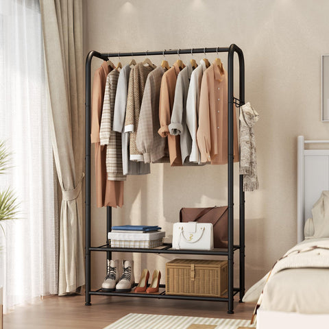 SINGAYE portable closet showing mesh shelf for visibility and stability