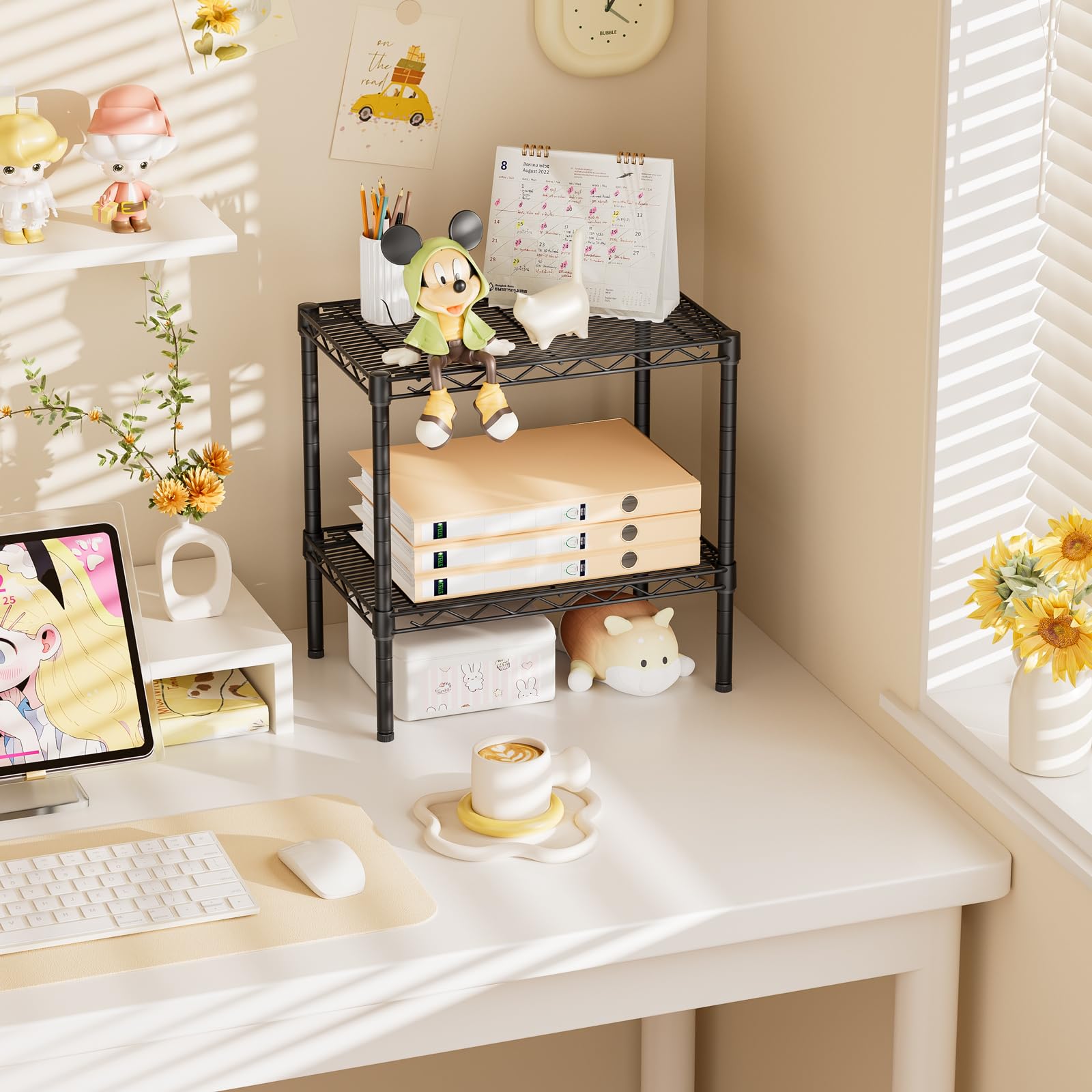 SINGAYE shelf-closet adjustable wire shelving highlights customizable height for flexible storage