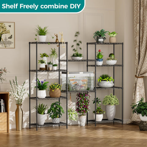SINGAYE pantry kitchen use case with multiple shelves for utensils.