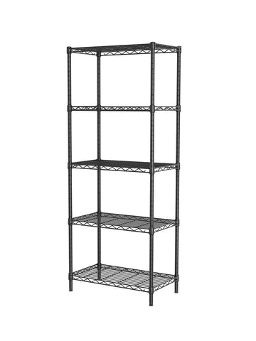 SINGAYE shelf front view shows durable carbon steel construction for organized storage.