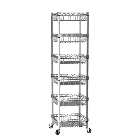 SINGAYE storage rack in-room view showing accessible organized space
