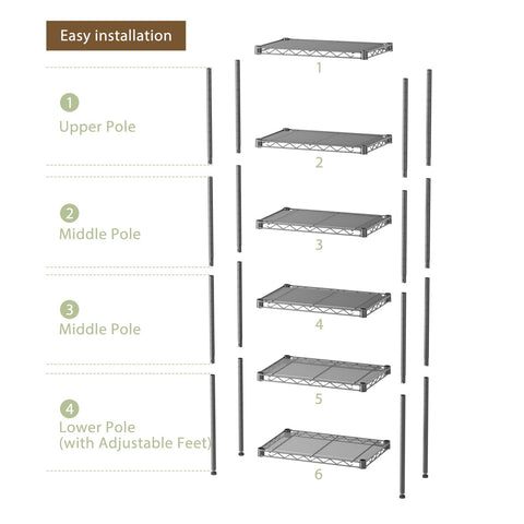 SINGAYE tool-free assembly simplifies setup for quick organizing.