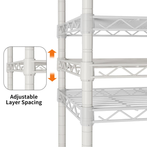 SINGAYE wheels enable smooth mobility of the shelving unit.