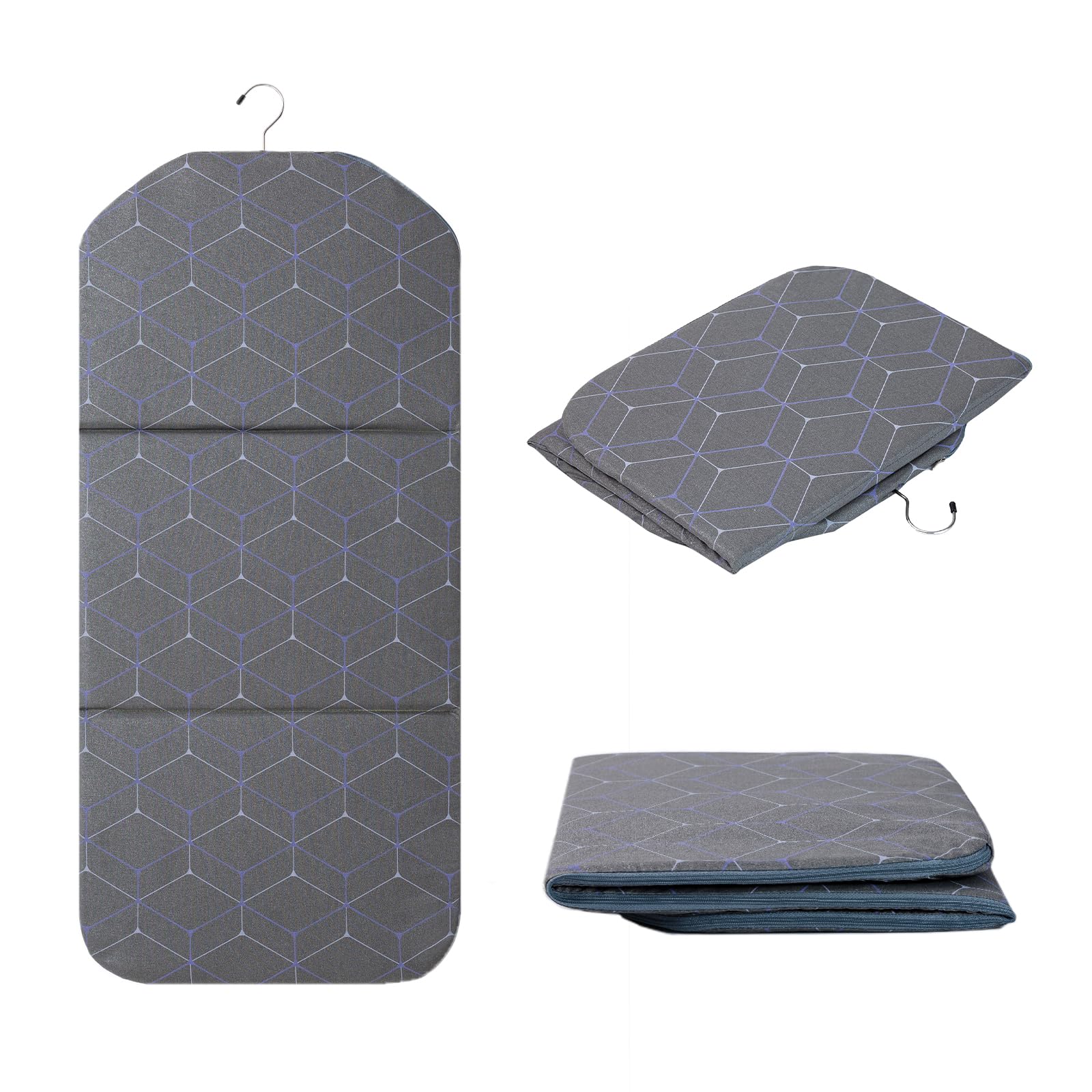 Singpotool foldable ironing mat front view enhances easy garment steaming at home