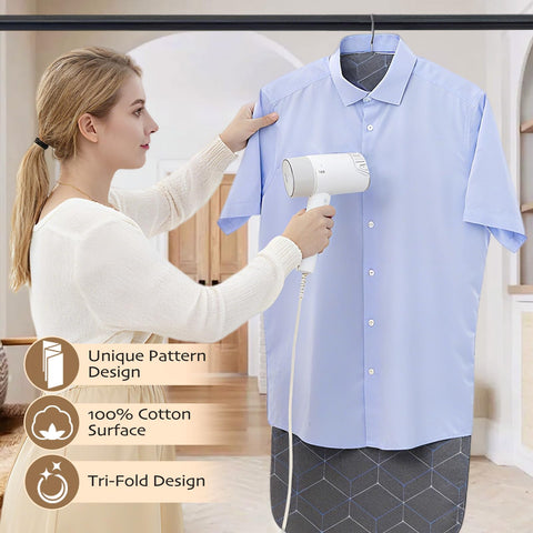 Singpotool foldable ironing mat folded design shows compact storage and space-saving