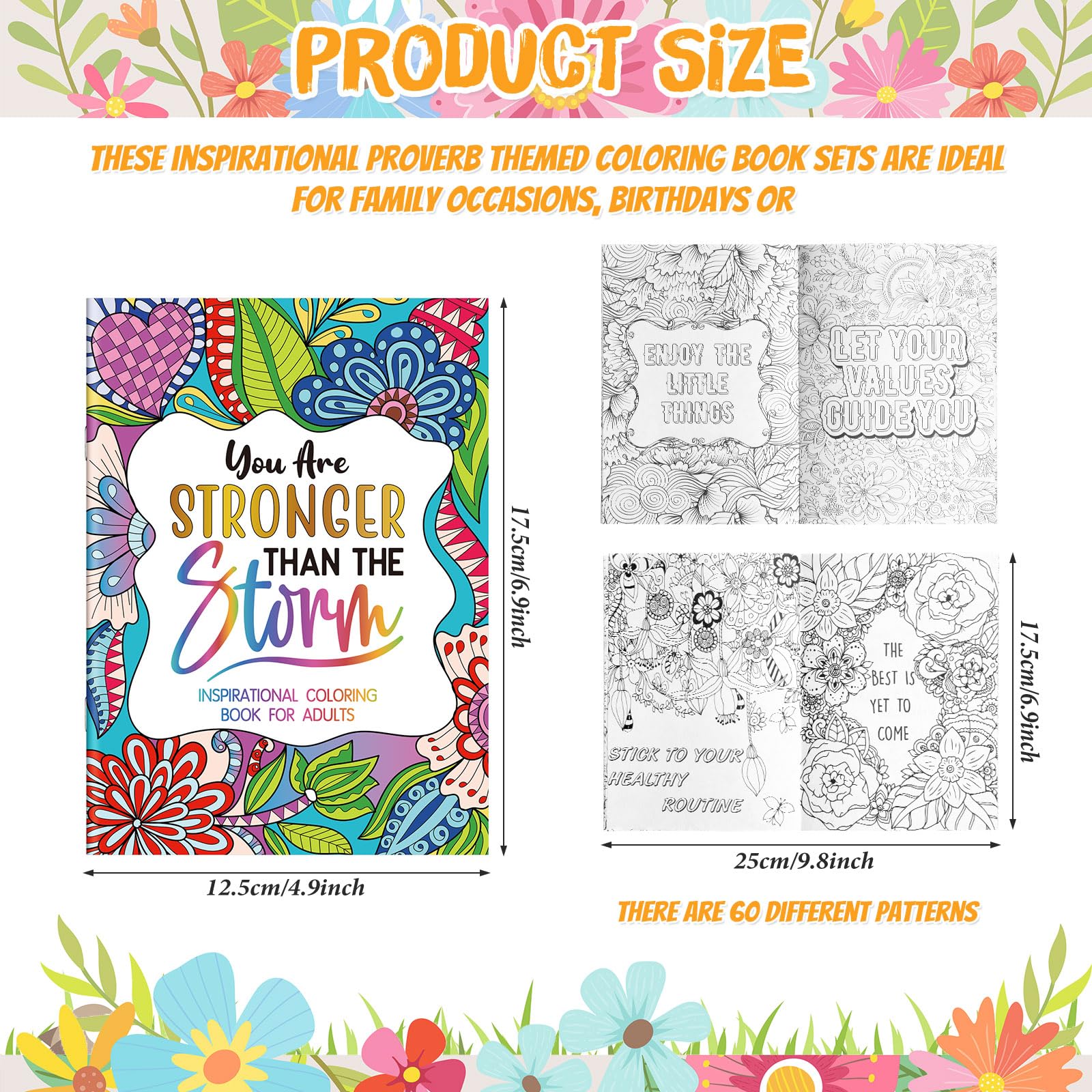 Sinload motivation coloring book inside pages sample highlighting character scenes