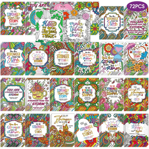 Sinload motivation coloring kit packaging shows 72 pieces for easy gifting