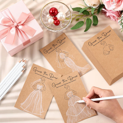 Sinload water-soluble pencils ready to draw, erase, and reimagine wedding dress ideas.