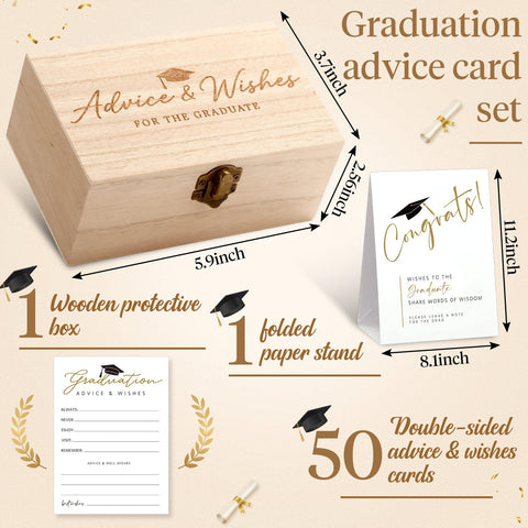 Sinload wooden card box stores all heartfelt messages after the celebration.