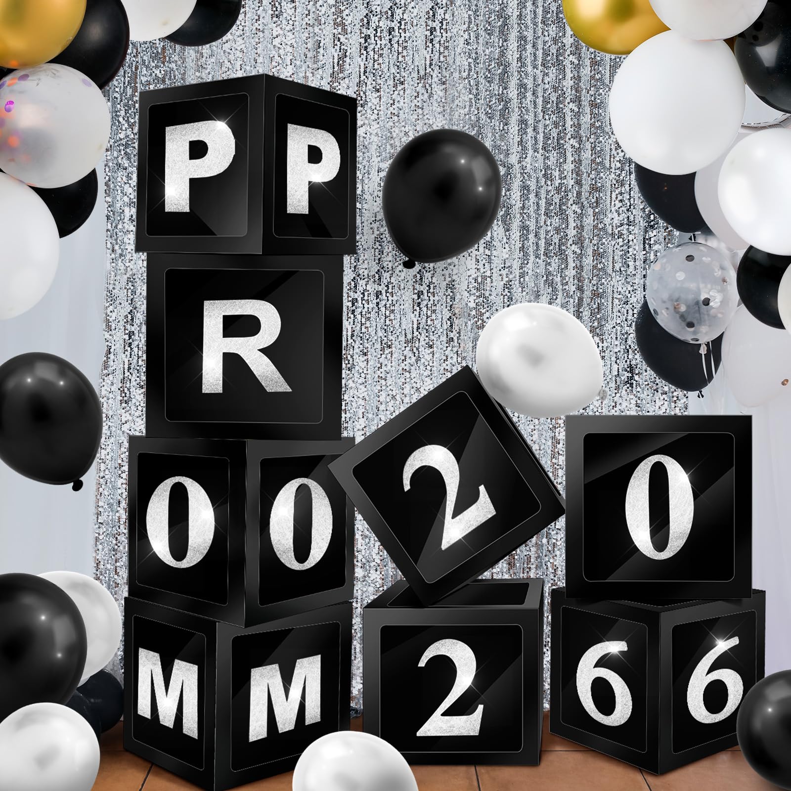Sinmoe 2026 letters cardboard pieces for year display