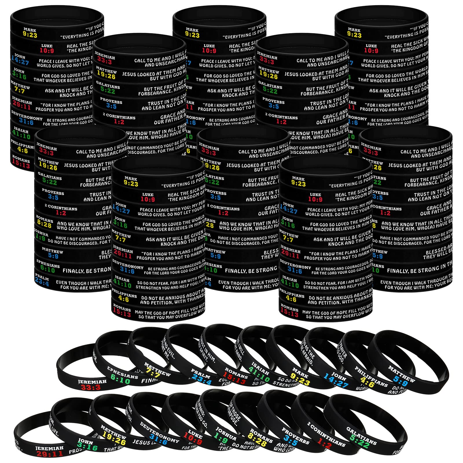 Sinmoe Bible Verse Bracelet Philippians 4:13 pattern for daily encouragement.