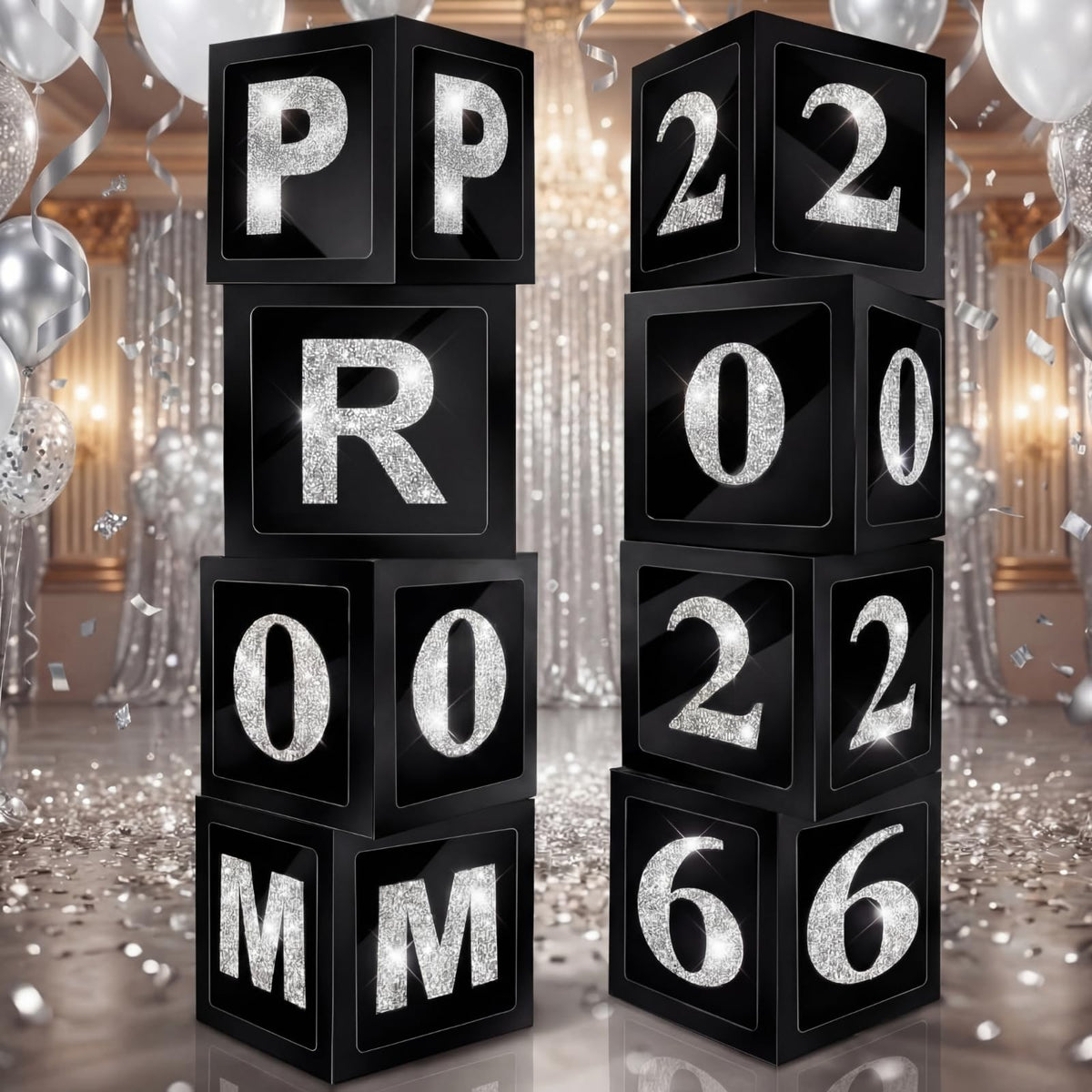 Sinmoe prom box assembly 12-inch centerpiece for prom night