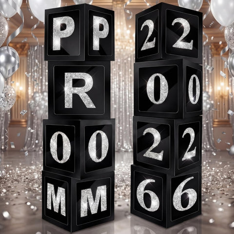 Sinmoe prom box assembly 12-inch centerpiece for prom night