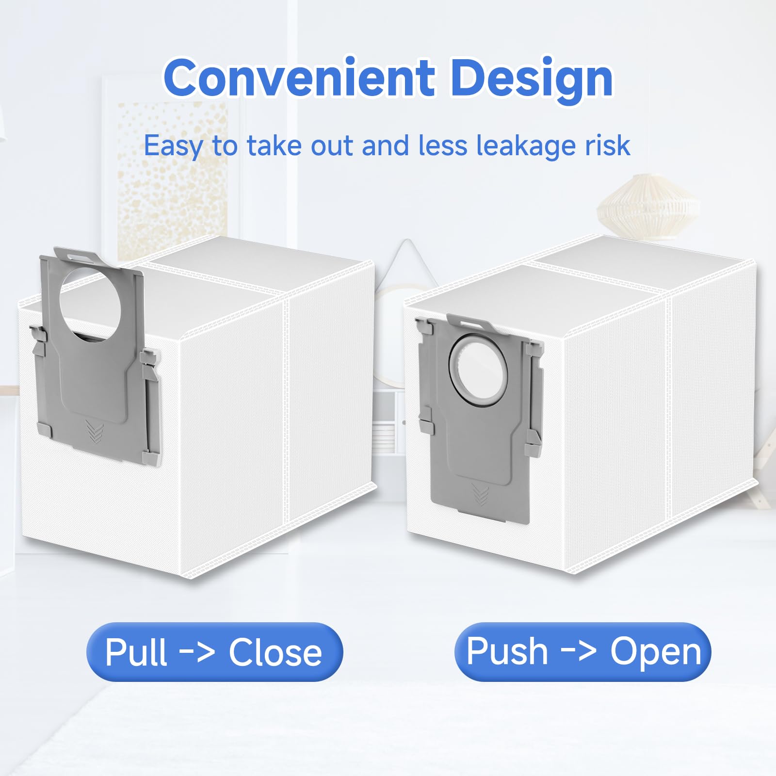 Sinnya 3.5L capacity dust bags ideal for frequent replacements.
