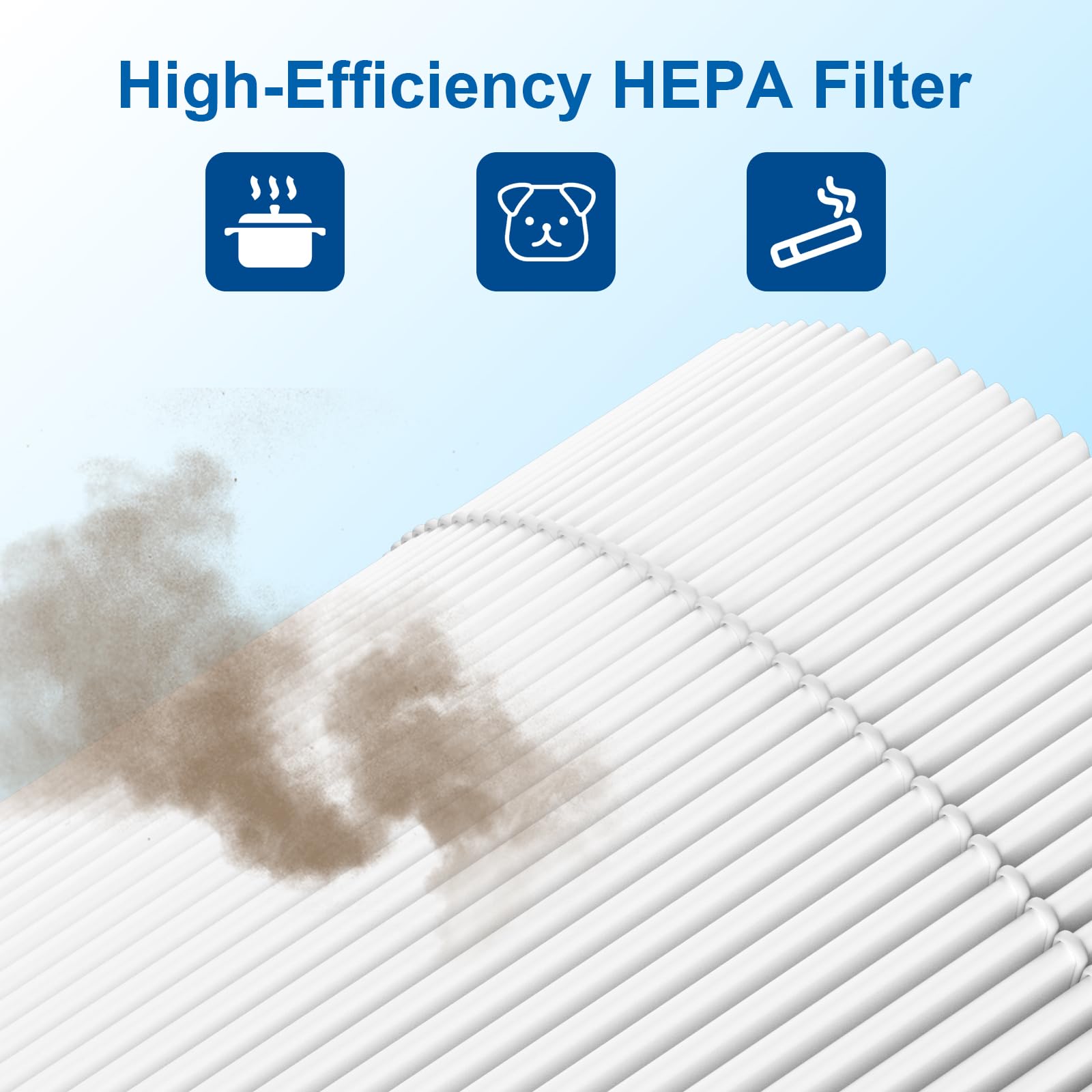 Sinnya easy-installation guide image with filter replacement steps
