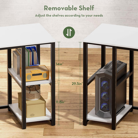 SINPAID desk easy-assembly instruction illustration for quick setup.