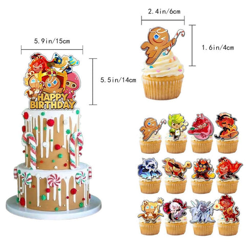 Sinrier Cookie Run balloons add color and festive atmosphere.