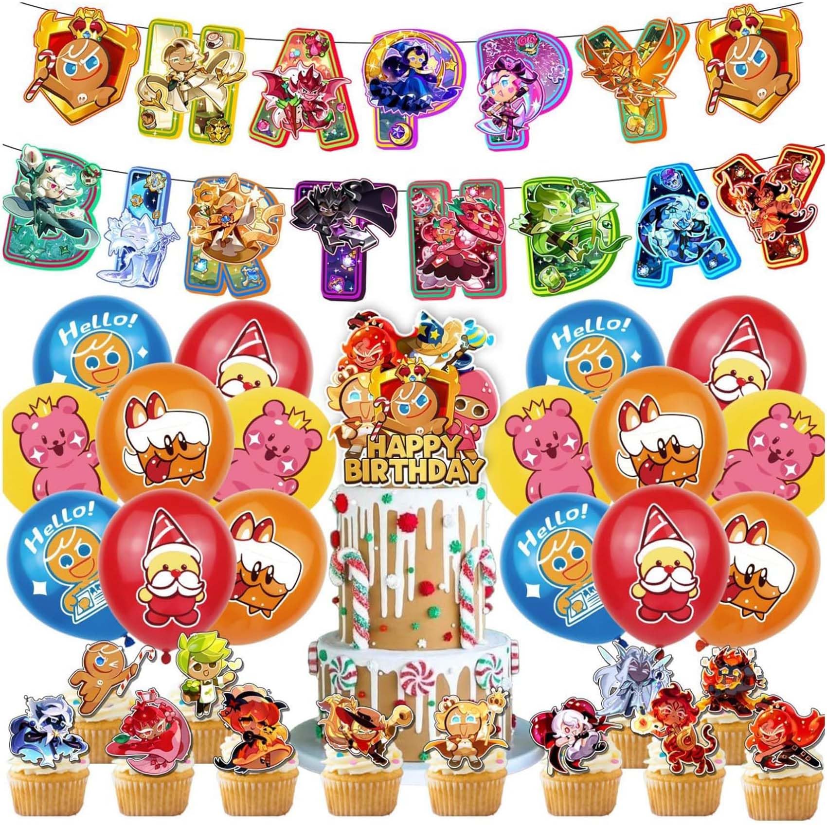 Sinrier Cookie Run banner large provides a cheerful party backdrop.