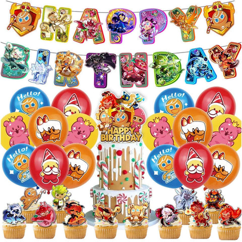 Sinrier Cookie Run banner large provides a cheerful party backdrop.