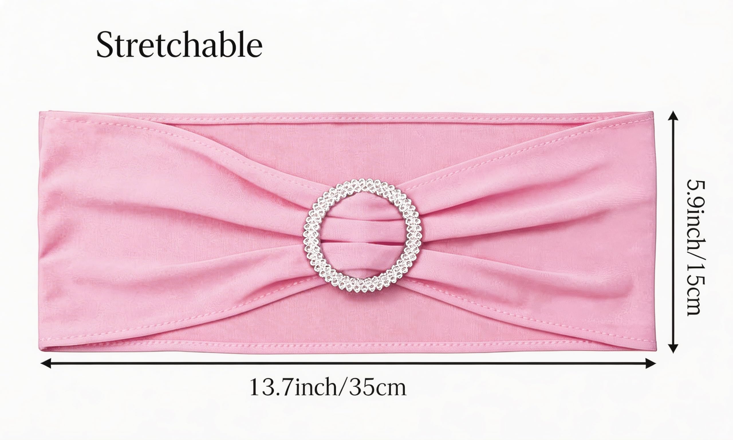 SINSSOWL pink sashes with color-matched stitching for polished finish