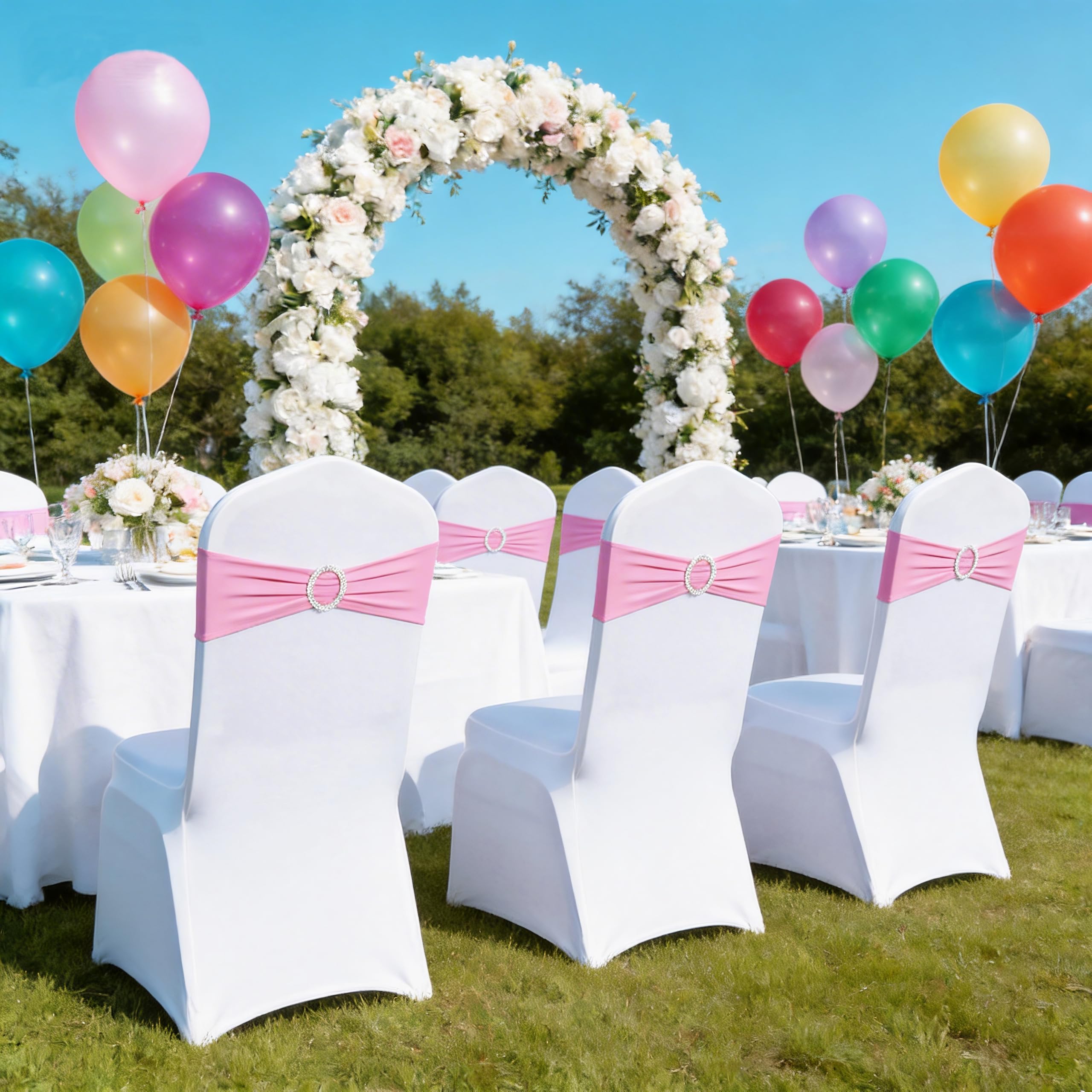 SINSSOWL pack contains 50 sashes ready for folding chairs