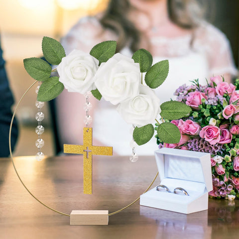 Sintuff 10-inch center ring stands out as a bold focal piece.