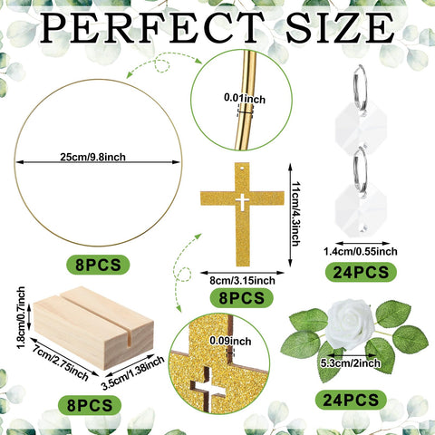 Sintuff wooden holder supports the centerpiece securely, guiding the eye toward ceremony decor.