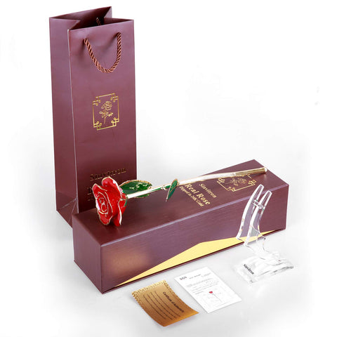 Sinvitron resin-preserved rose for cozy shelf ambiance