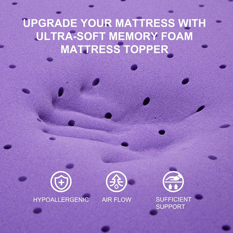 SINWEEK CertiPUR-US certified memory foam detail highlights safety and durability.